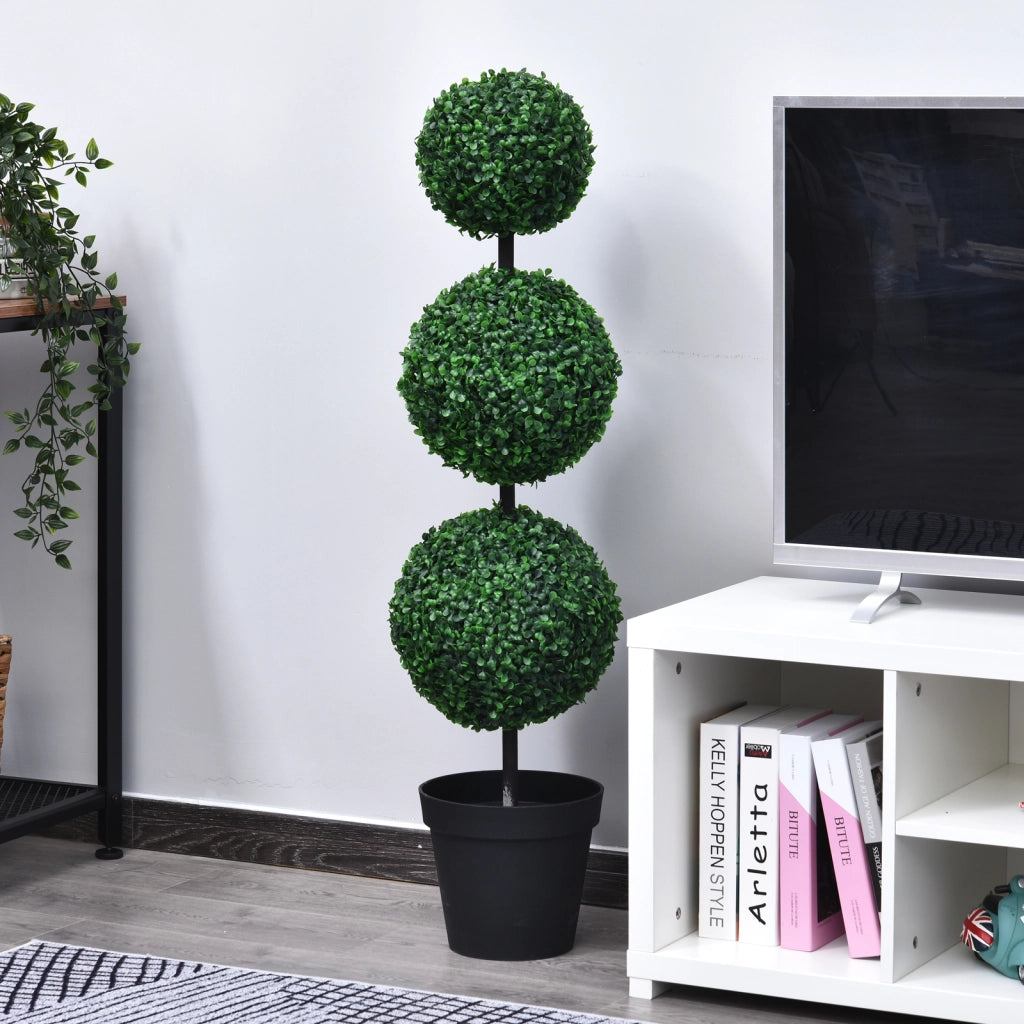 Buis Artificiale Topiaria in Forma di Sfere ¨C zephmum ¨C Verde ?30x112cm