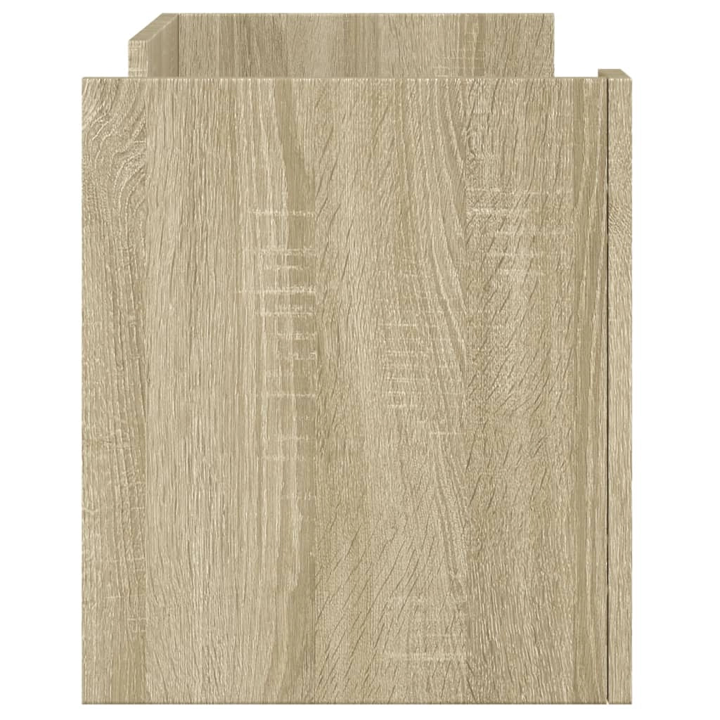 Mobile TV multimediale mensola TV credenza TV sala da pranzo soggiorno camera da letto rovere Sonoma 80 x 35 x 40 cm legno ingegnerizzato marrone 02_0027541