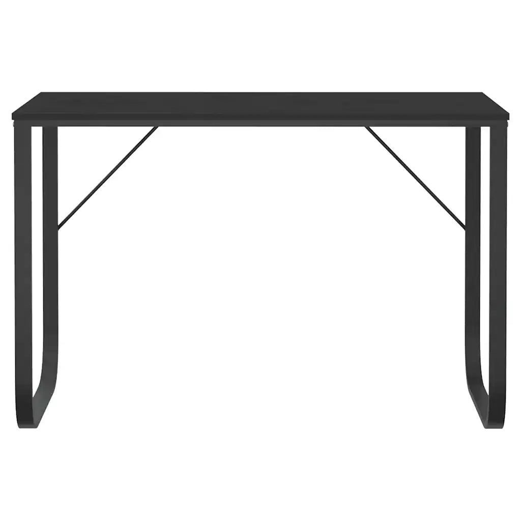 Scrivania per Computer Nera 110x60x73 cm in Legno Multistrato 30200