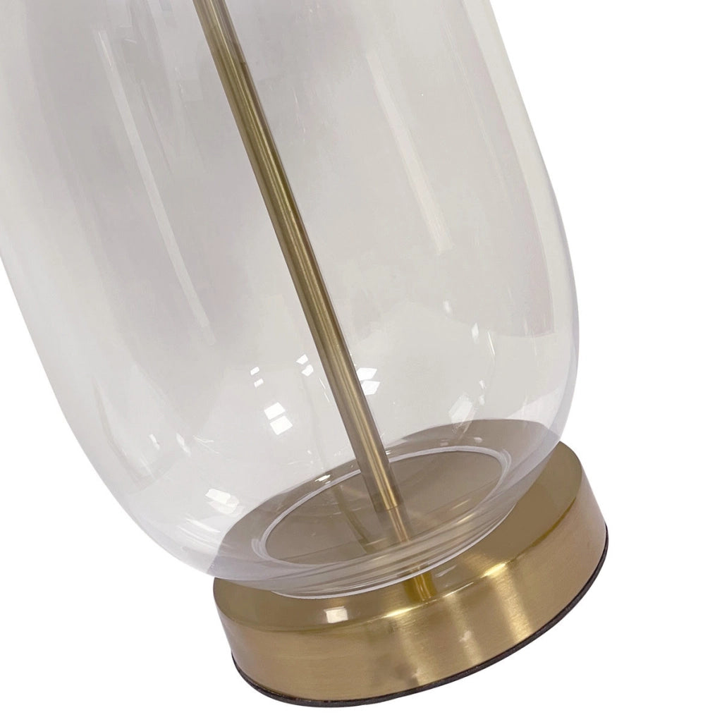 Lampada da tavolo Amur trasparente oro E27 Light Prestige