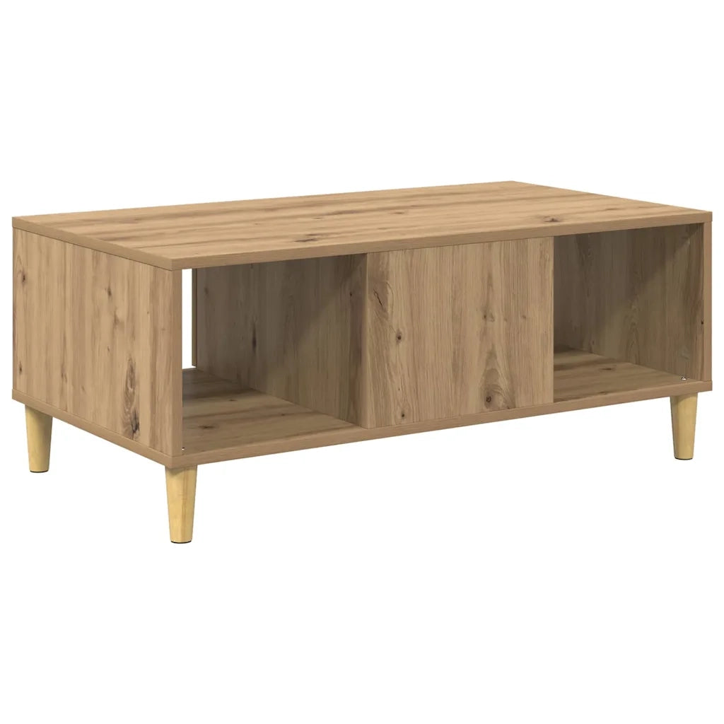 Tavolino da salotto Rovere artigianale 90 x 50 x 26.5 cm