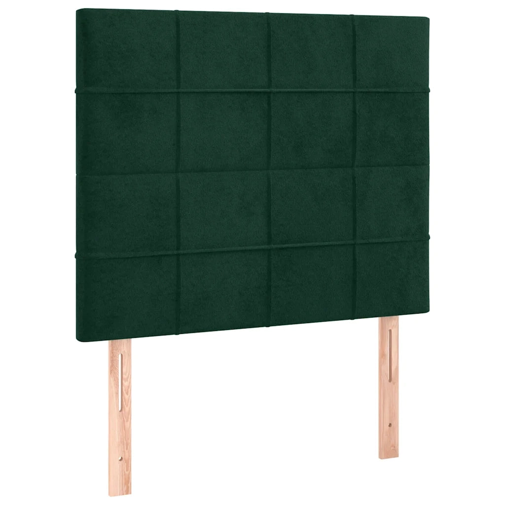 Giroletto senza Materasso Verde Scuro 120x200 cm in Velluto