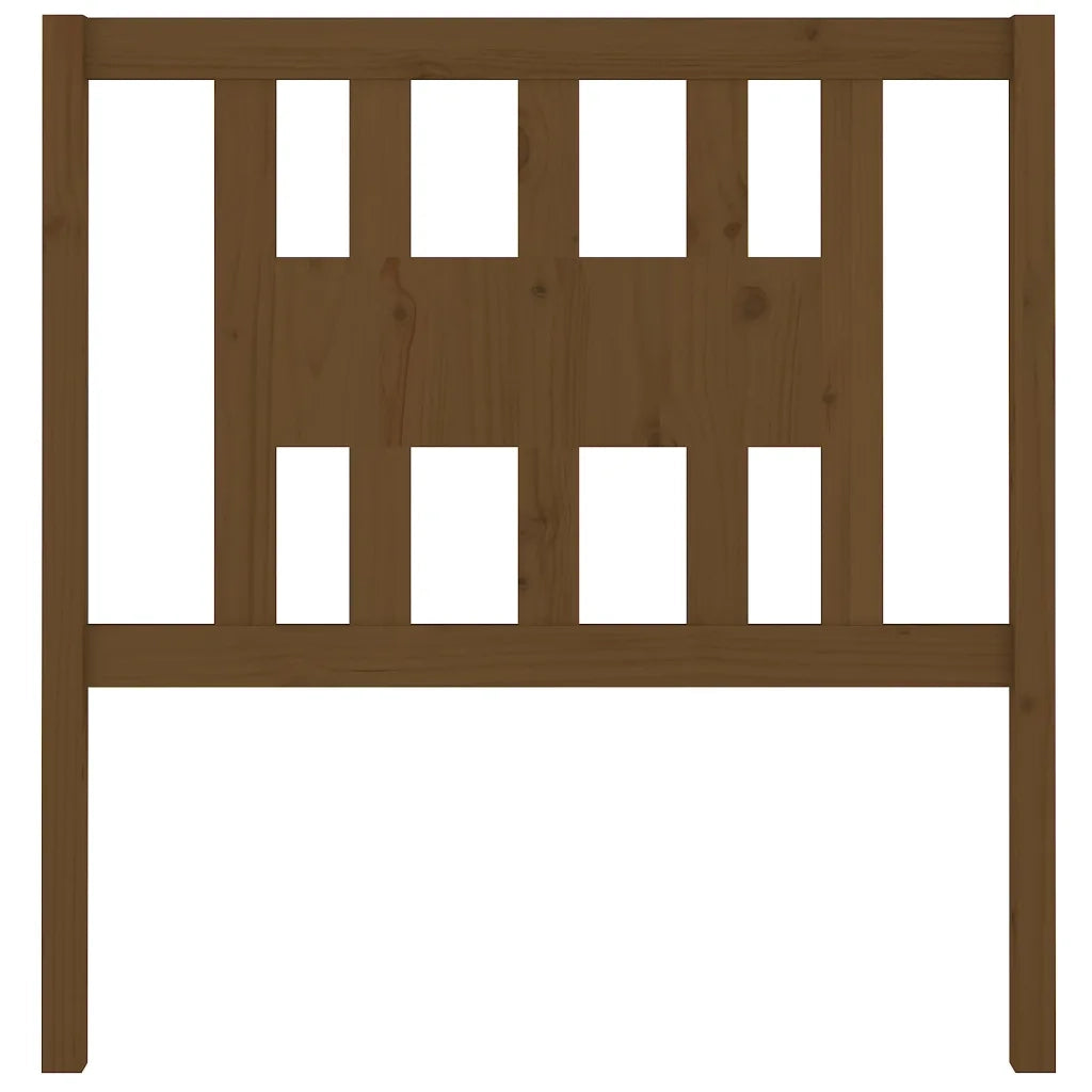 Testiera per Letto ambra 106x4x100 cm in Legno Massello di Pino 818658