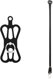 Cavo di ricarica per smartphone 2 in 1 con regolabile cintura e cavo di ricarica, compatibile con la maggior parte dei dispositivi smartphone, modello universale