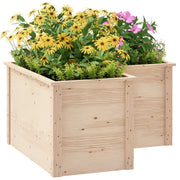 Letto a Soppalco Giardino L ¨C Zephmum ¨C Legno Naturale 120x120x62 cm