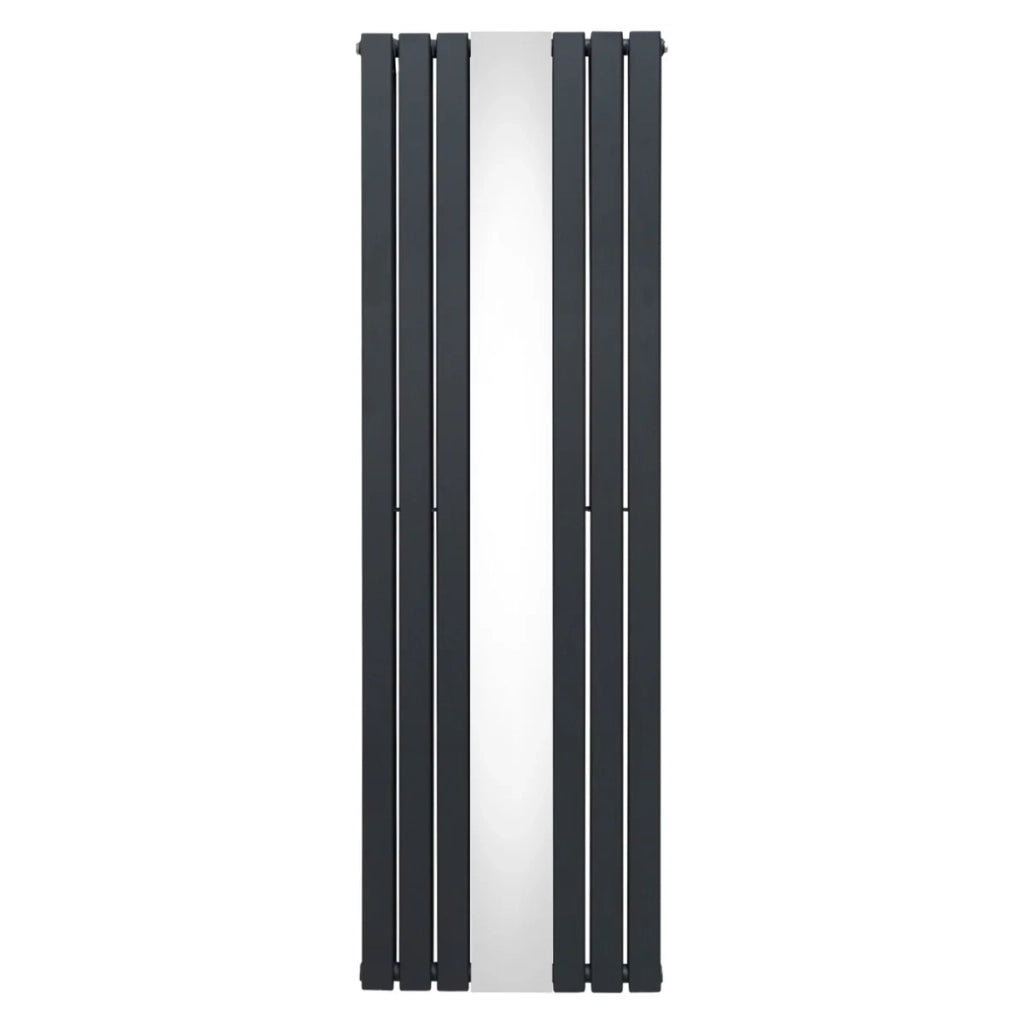 Radiatore a Specchio a Doppia Colonna Verticale Grigio Antracite 1800mm x 565mm