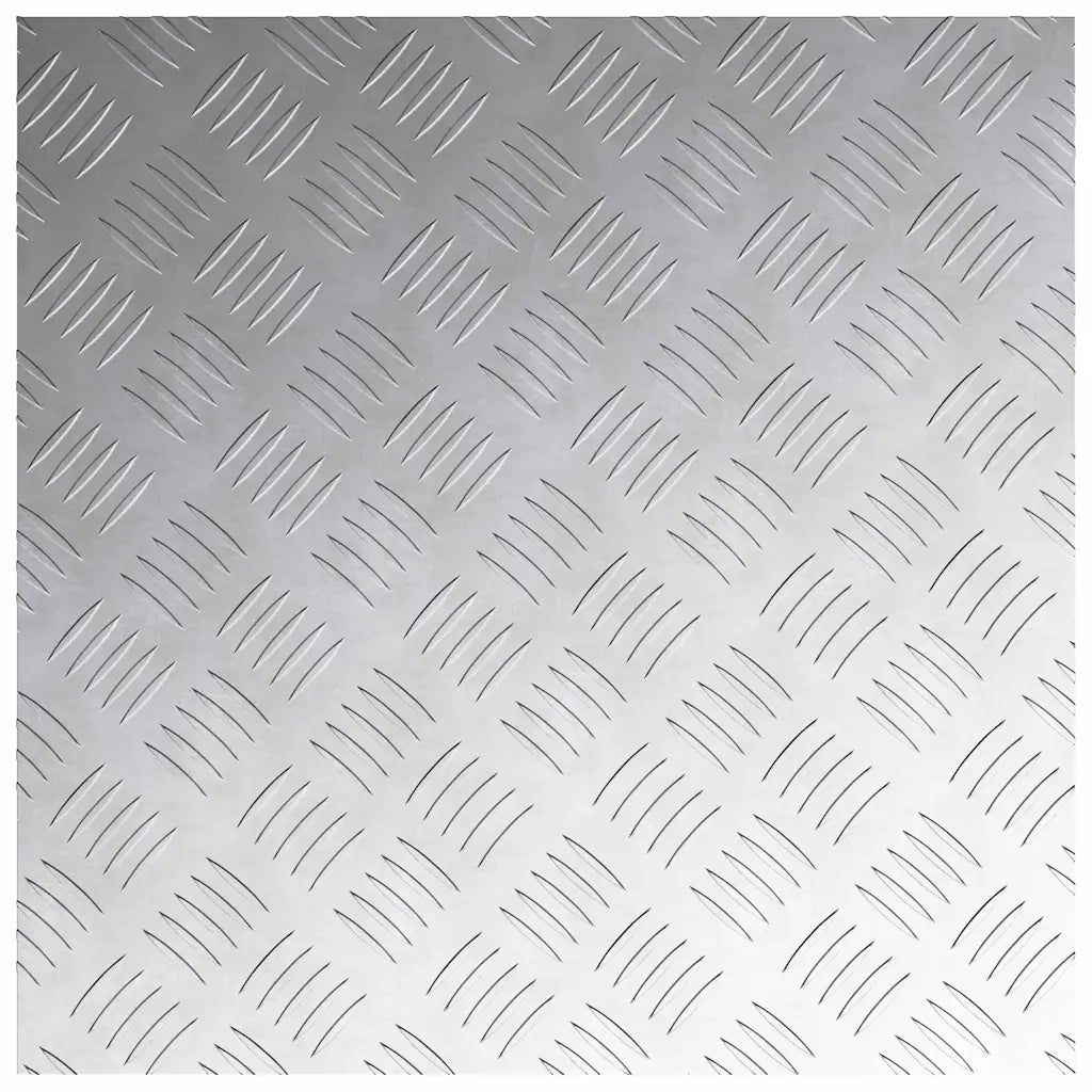 Gradini per Scale Quadrato 2 pcs Argento 50 x 50 cm Alluminio 4104343