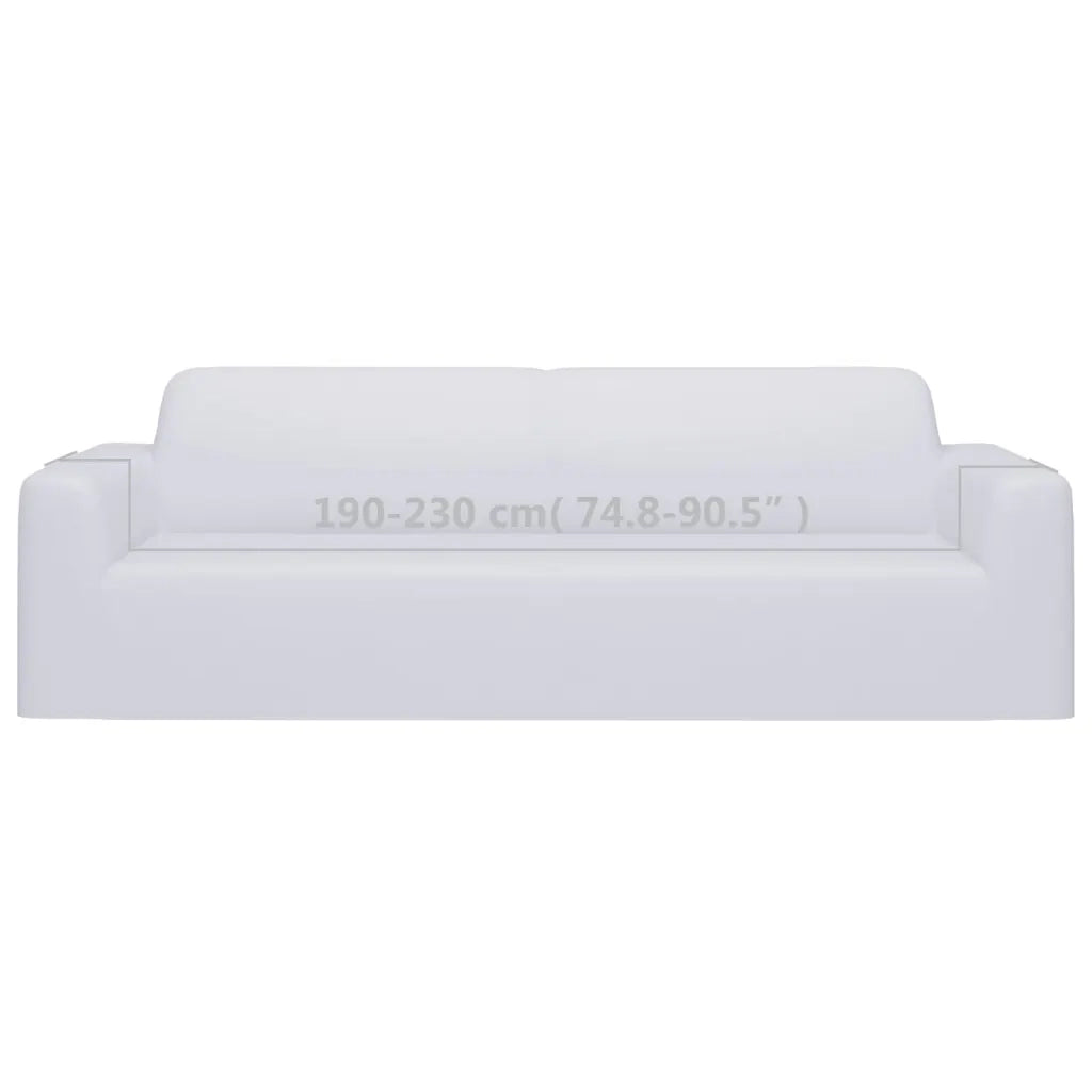 Fodera Elasticizzata Divano 3 Posti in Jersey Poliestere Bianco CFW6953443