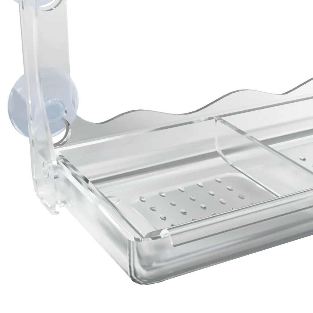 Mangiatoie per Uccelli da Finestra 2 pz in Acrilico 30x12x15 cm CFW5607349