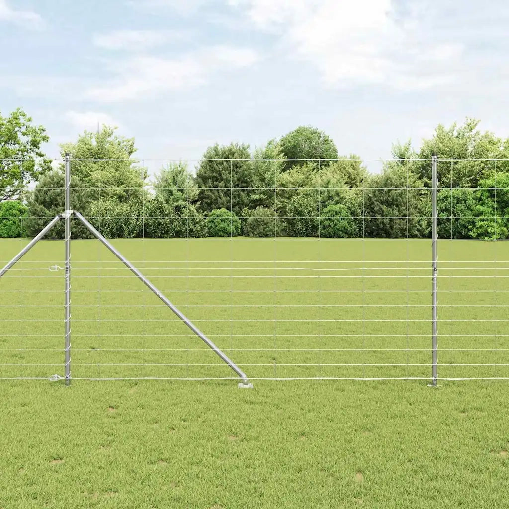Palo della recinzione Zincato 25 x 1,5 m Acciaio