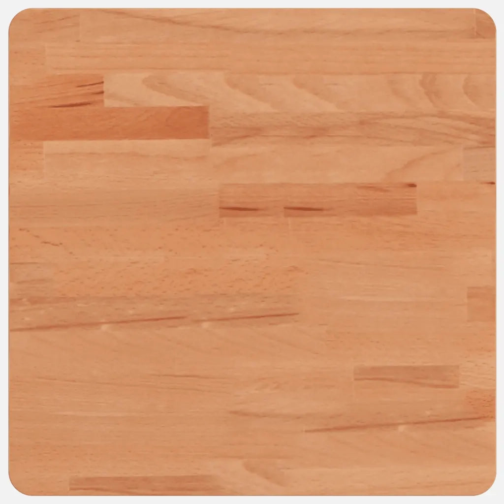 Piano per Tavolo 40x40x4 cm Quadrato Legno Massello di Faggiocod mxl 83392