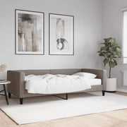 Divano Letto con Materasso Tortora 90x200 cm in Tessuto 3196563