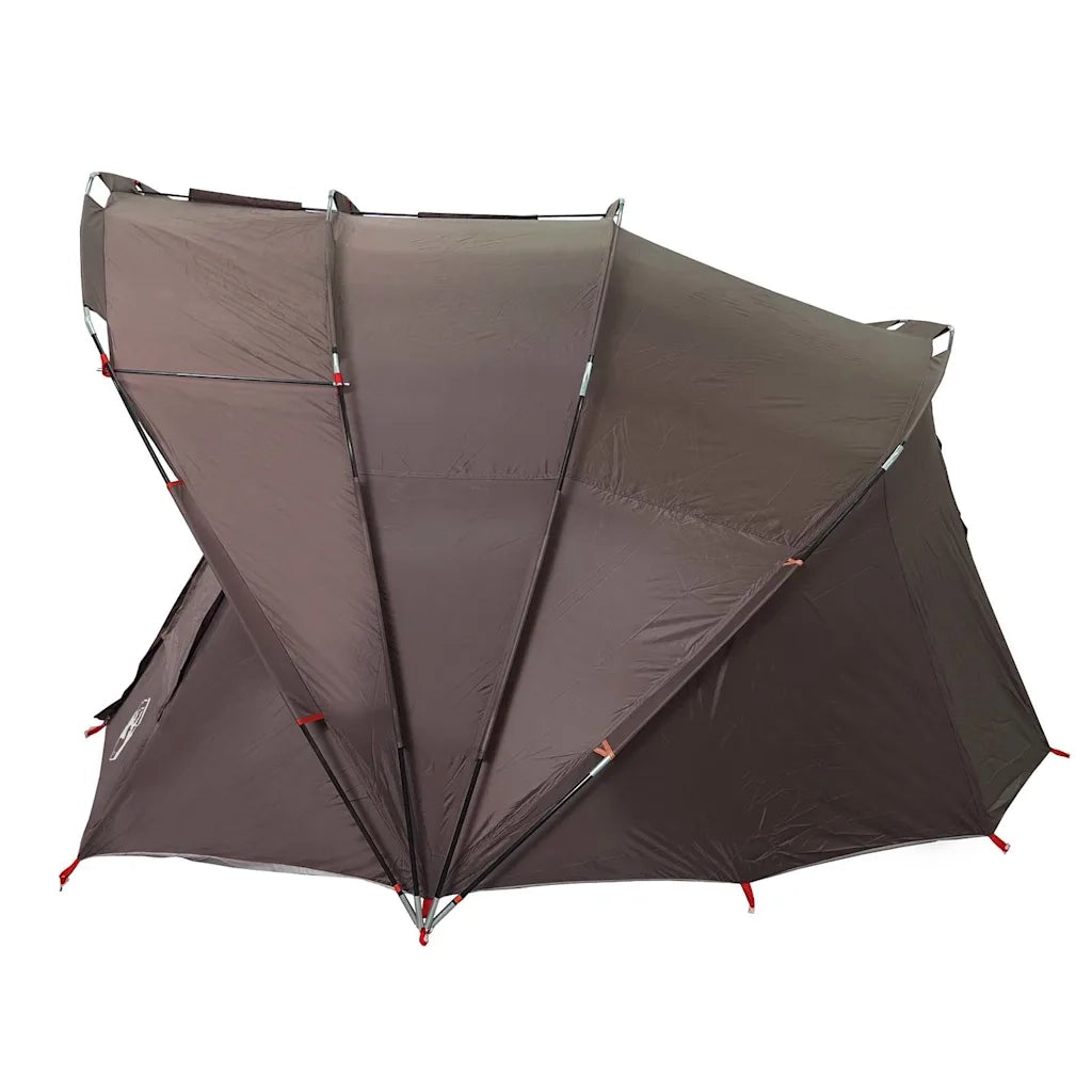 Tenda da Pesca per 5 Persone-Tenda da campeggio Marrone Impermeabile 928283
