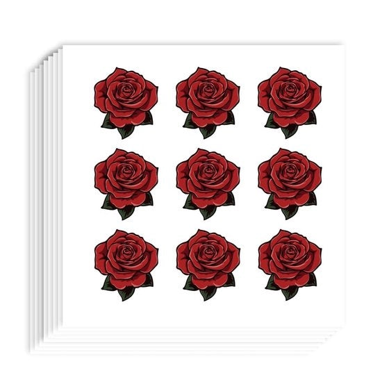 Sticker fiorali autoadesivi 180 pezzi - autoadesivi per fiori - libro di adesivi - decorazione - hobby - 1,98 x 0,86 pollici