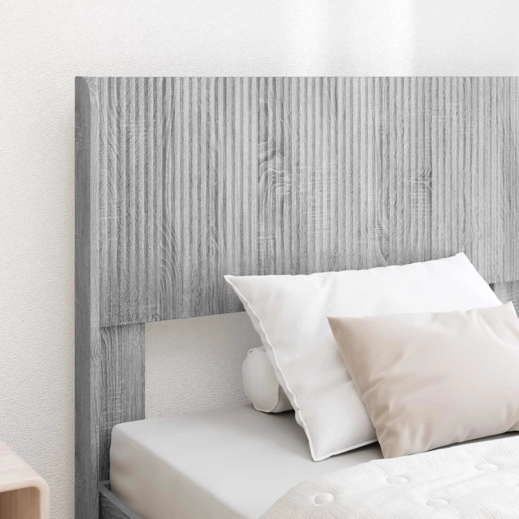 Struttura del letto con stoccaggio e testata Sonoma grigio 3414272