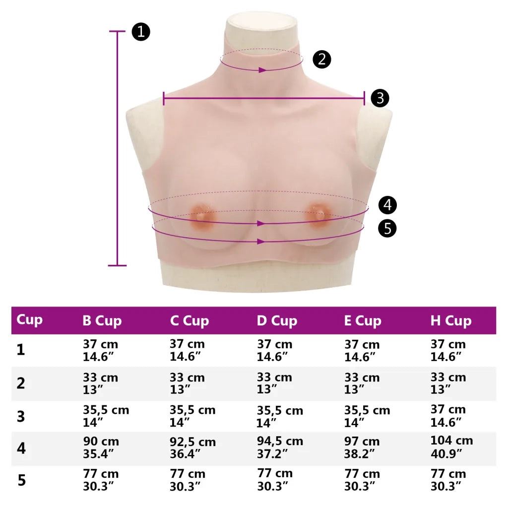 Corpetto in Silicone Caucasico Coppa B CFW4331120