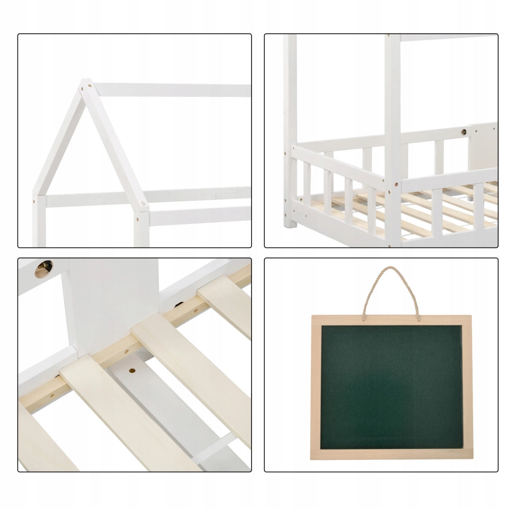 Letto per bambini in legno - Xylo - 90x200 bianco