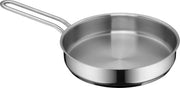 Padella Mini 18cm - Acciaio Inox Liscio - Senza Rivestimento - Induzione - Stivabile - Ideale per Piccole Porzioni o Famiglie Singole