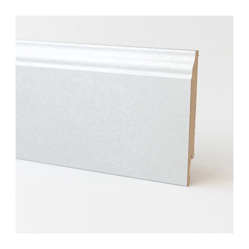 BATTISCOPA 120X14 MDF BAROCCO 240 CM ALLUMINIO- 5,0 pz