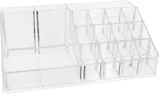Organizzatore trasparente per prodotti di bellezza - cassa di ordinamento per trucchi - 223 x 127 x 8 cm.