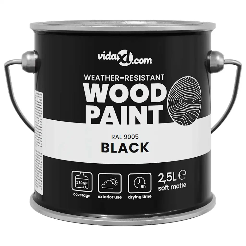 Vernice per legno Nero 2,5 L Stampa da parete CFW4900695