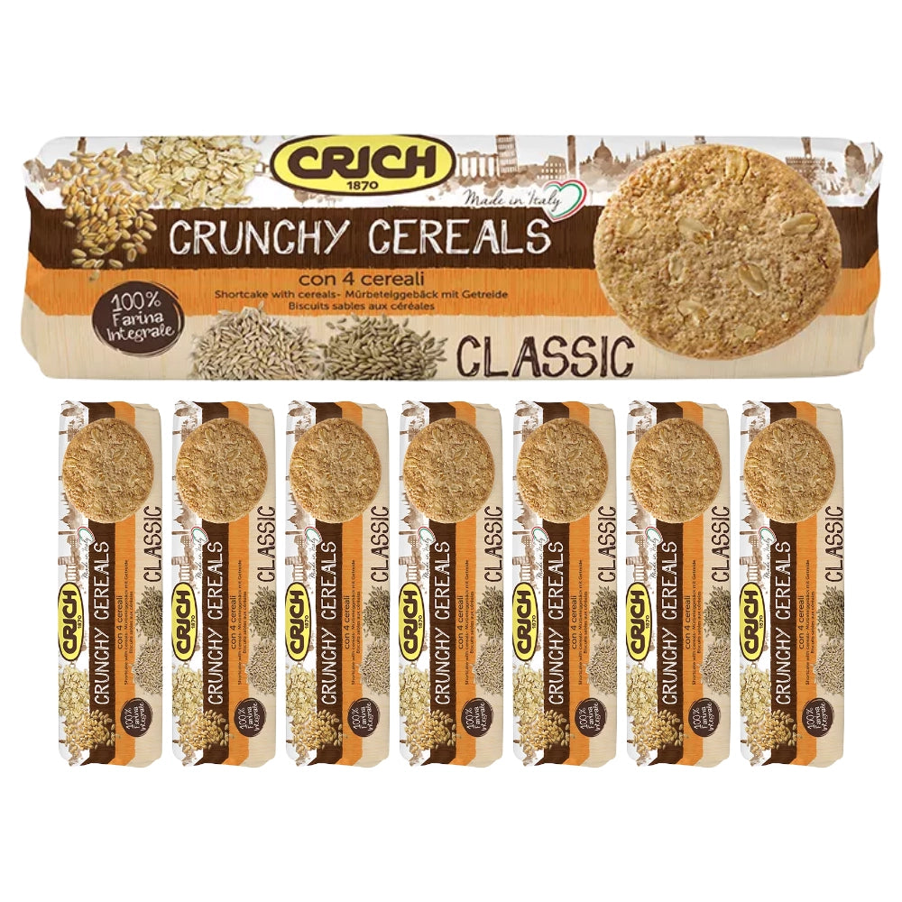 Crich crunchy cereals classic con 4 cereali 8 confezioni da 250 grammi
