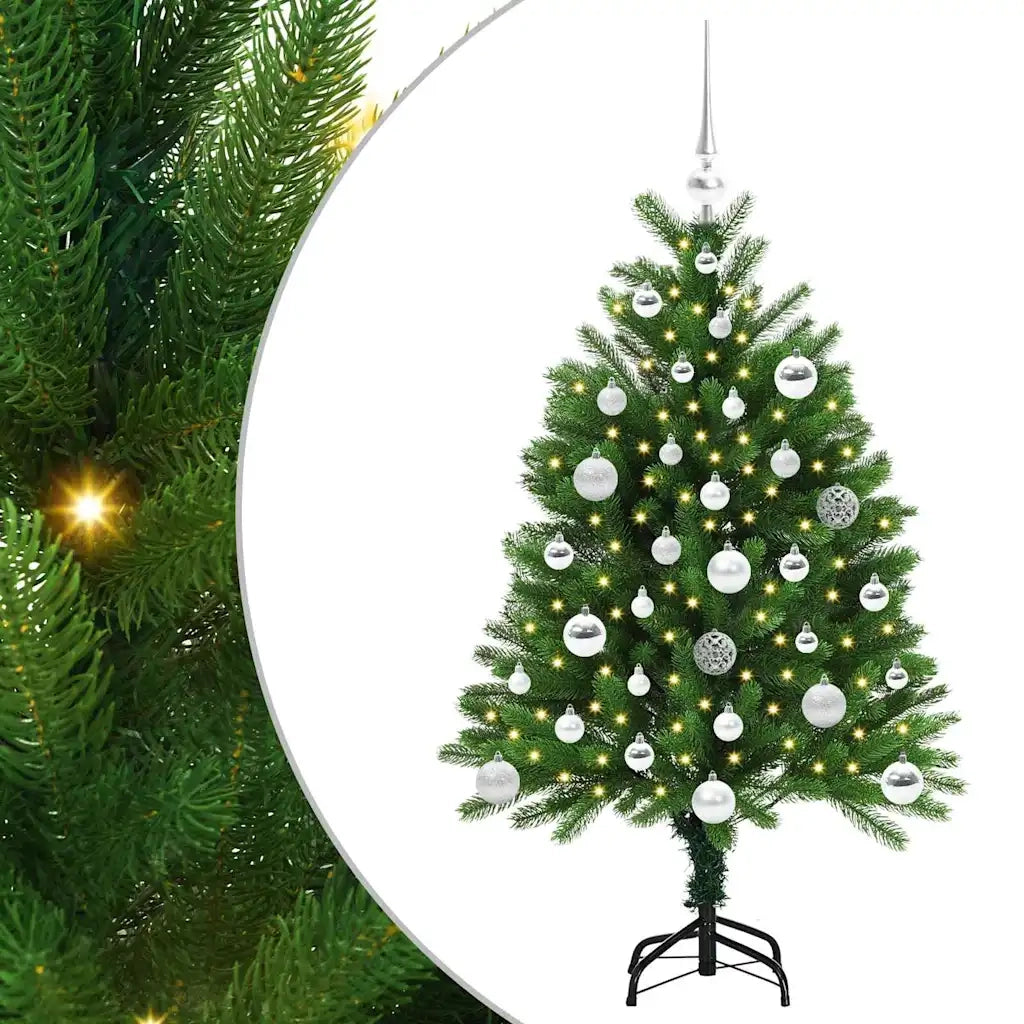 Albero di Natale con 150 LED con supporto Verde 120 cm PE 3396314