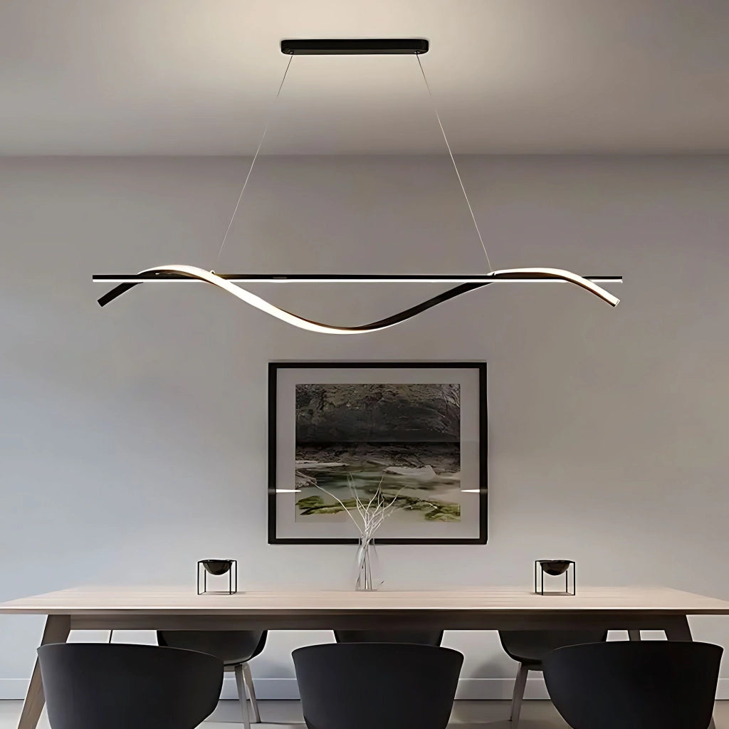 Lampada A Sospensione Lhj019-cp 120 Cm Nero