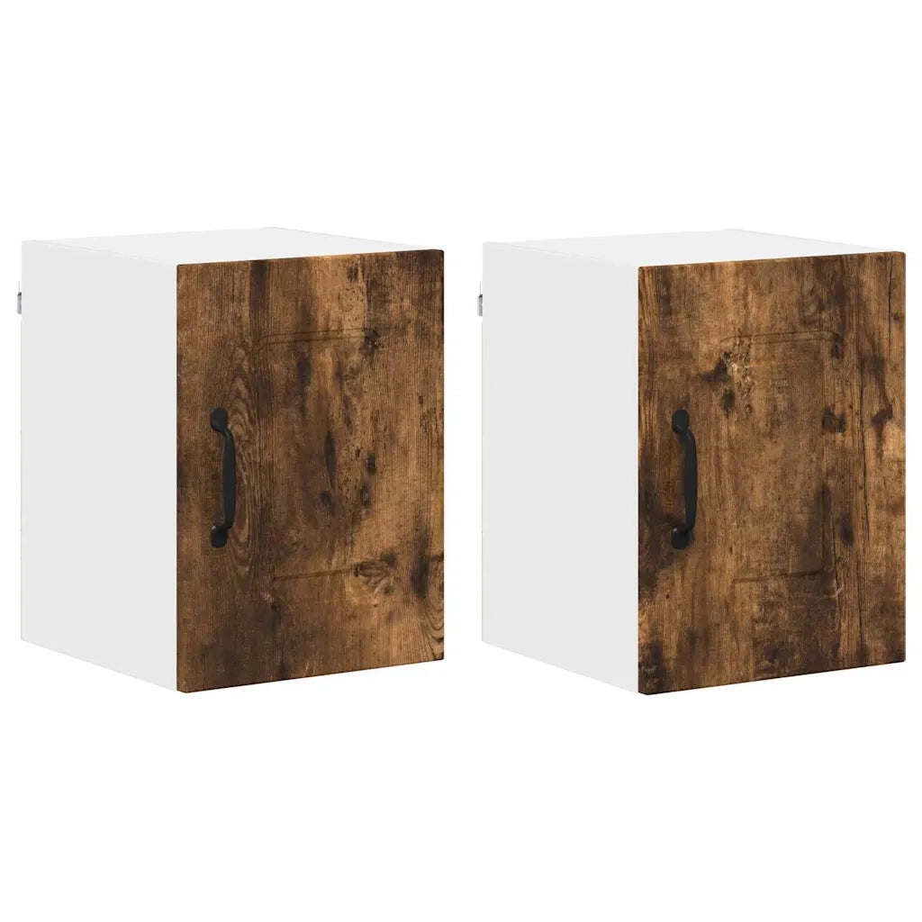 Mobile da cucina 2 pz-Set di 2 Armadio da cucina Rovere fum¨¦ 30 x 31 x 40 cm 767060