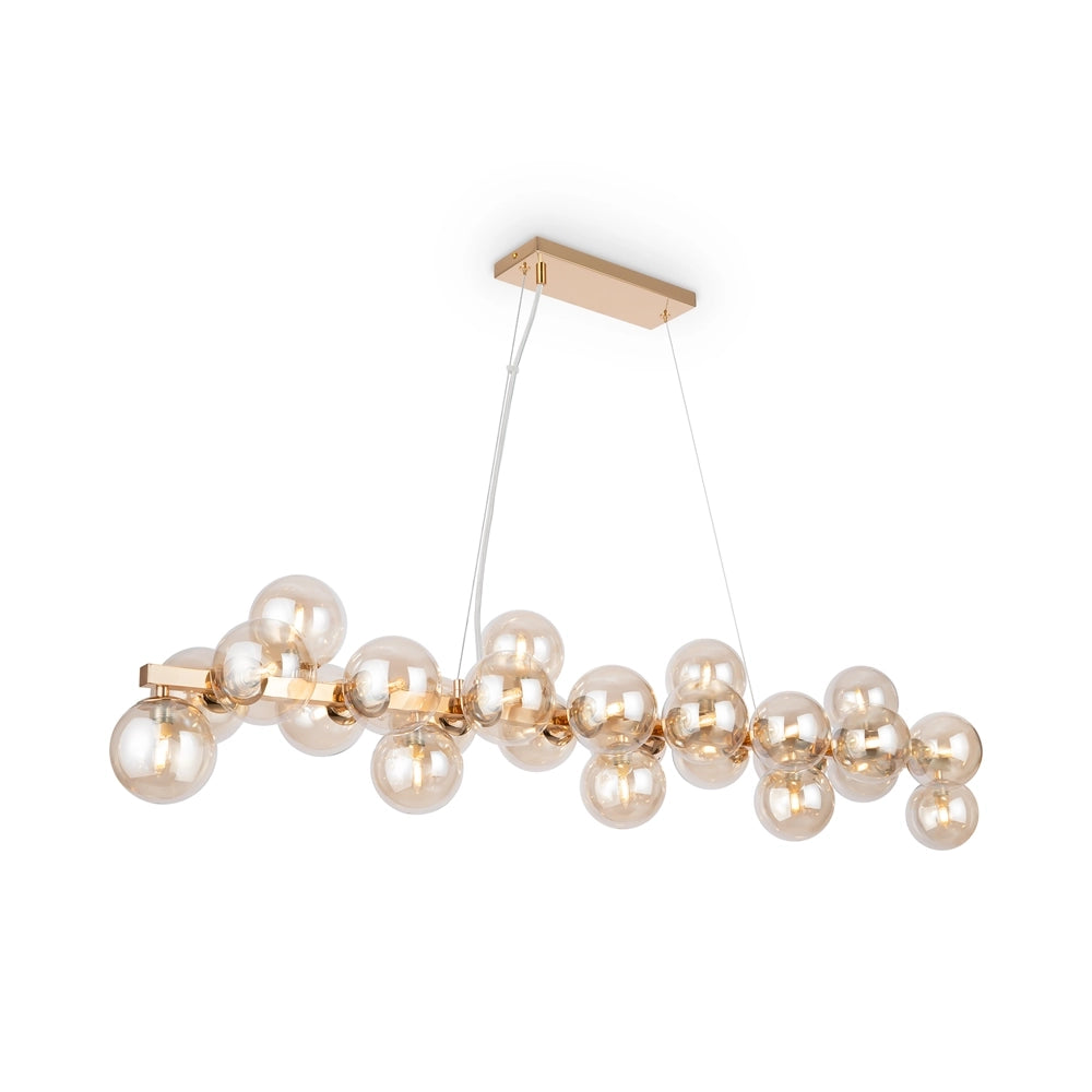 Lampadario Dallas Maytoni ottone 25 sfere vetro G9