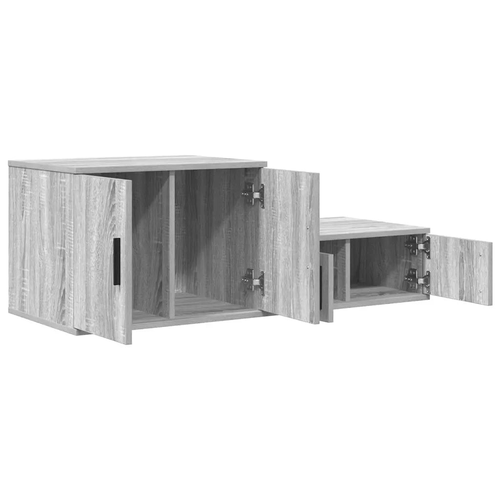 Armadio 2 pz Grigio Sonoma 118 x 41 x 40 cm Legno multistrato CFW8976454