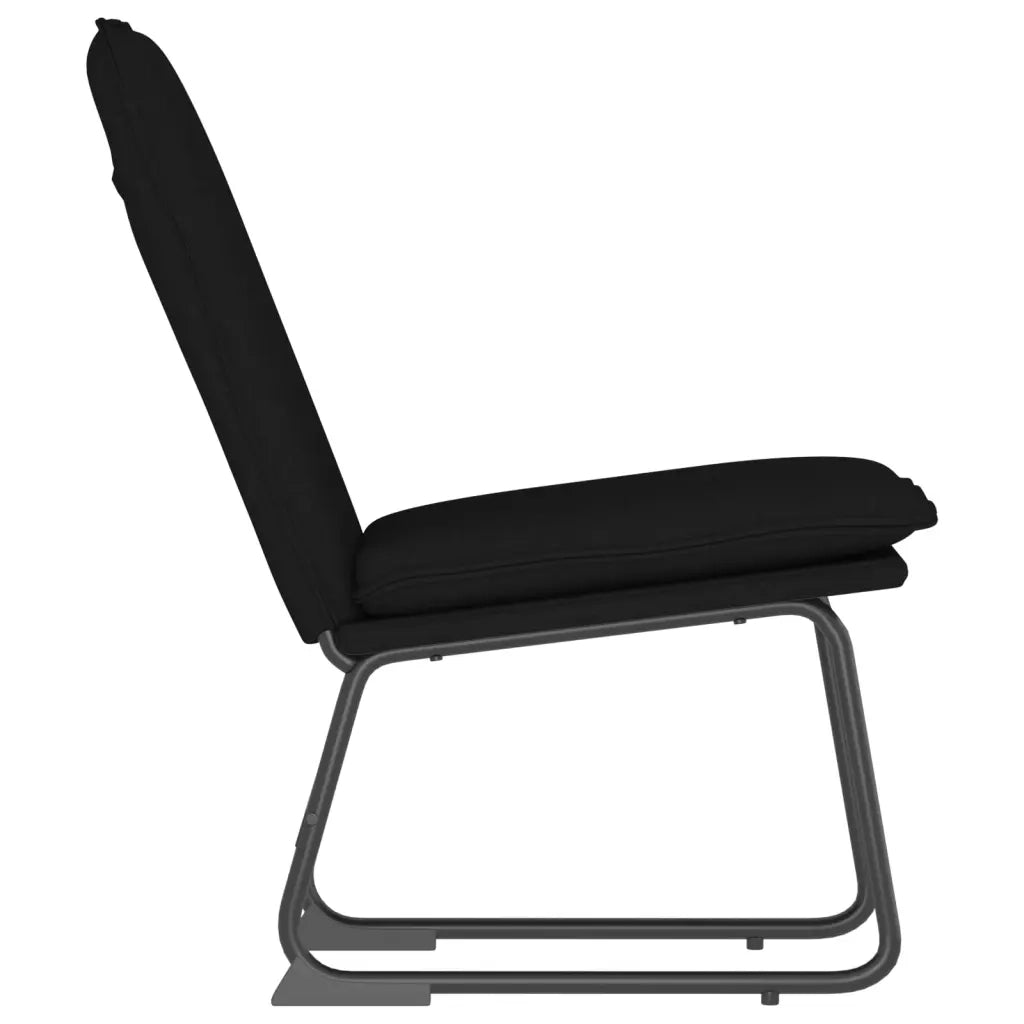 Sedia Lounge Nera 52x75x76 cm in Tessuto cod mxl 14290