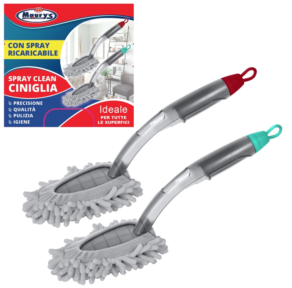 MAURY'S SPOLVERINO IN CINIGLIA CON SPRAY RICARICABILE PULIZIA