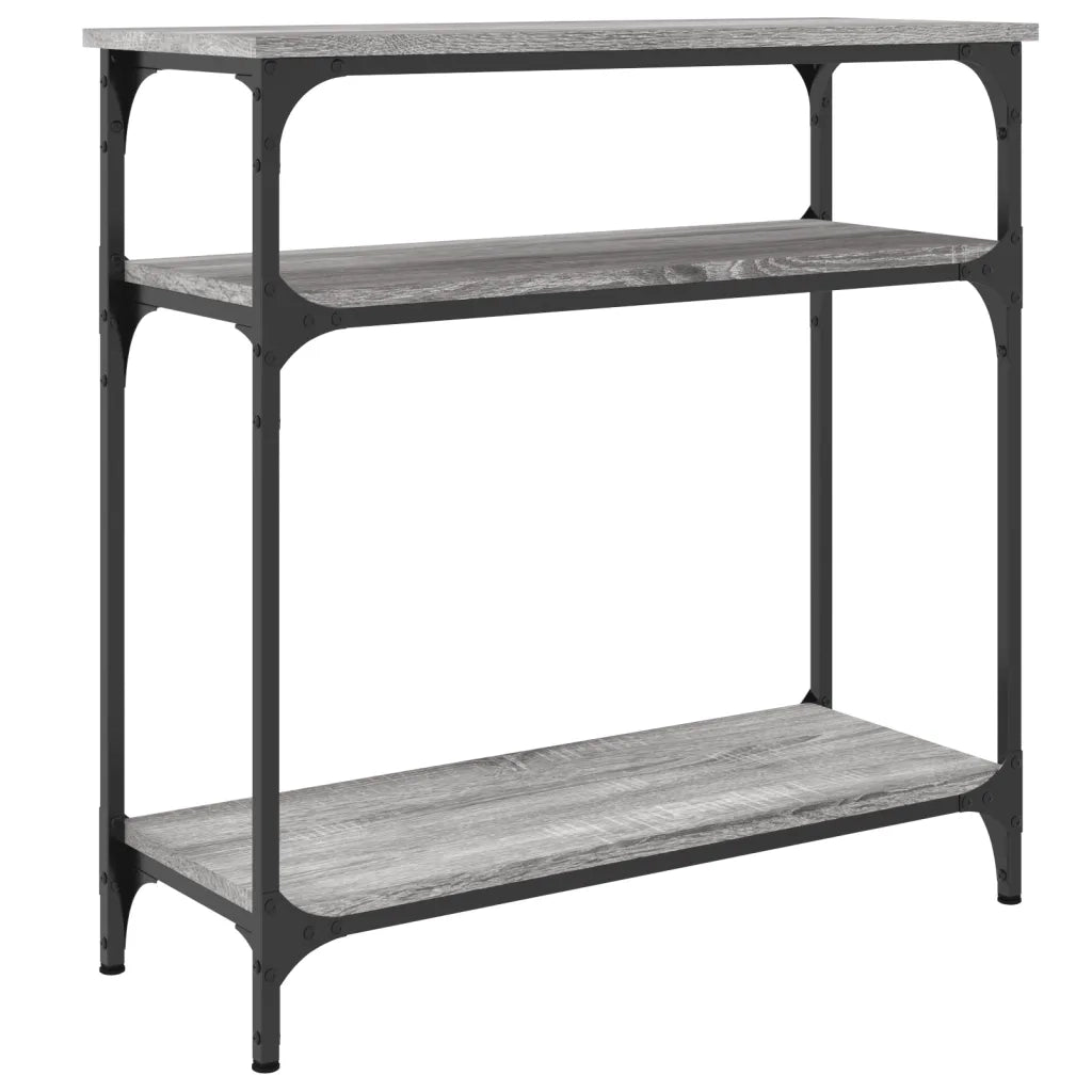 Tavolino Consolle | Tavolo d'Ingresso Grigio Sonoma 75x29x75cm in Legno Multistrato