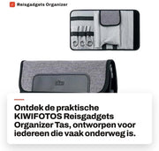 Organizzatore di accessori elettronici - Alta capacità - Duro e resistente - Grigio - Accessori elettronici per adulti
