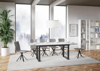 Tavolo Allungabile 160-220x90x74 cm Bandos Bianco Frassino