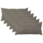 Cuscino con cuscino HEERLEN 6 pz Grigio Chiaro Velluto 925290