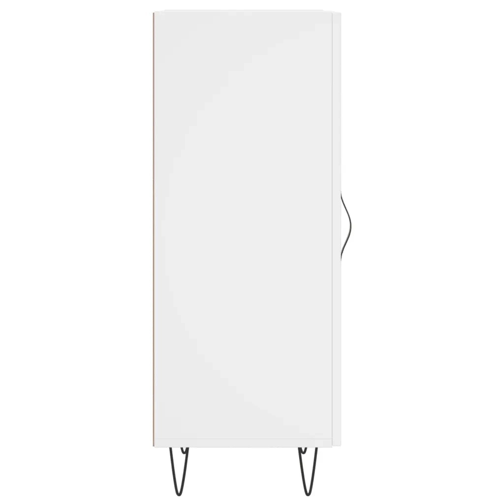 Credenza-Buffet-Armadio da cucina Bianca 34,5x34x90 cm in Legno Multistrato 230128
