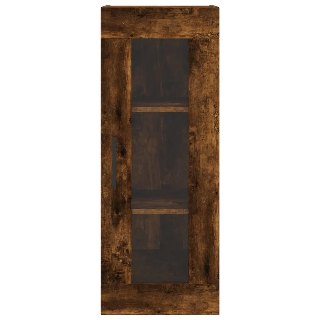 Credenza Rovere Fumo 34,5x34x180 cm in Legno Multistrato 3199390