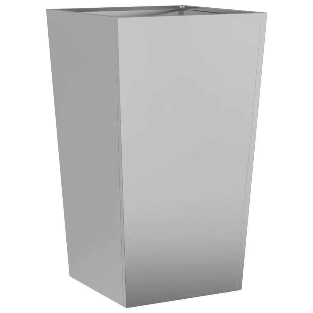 Fioriera da Giardino-Vaso da Esterno 45x45x75 cm in Acciaio Zincato