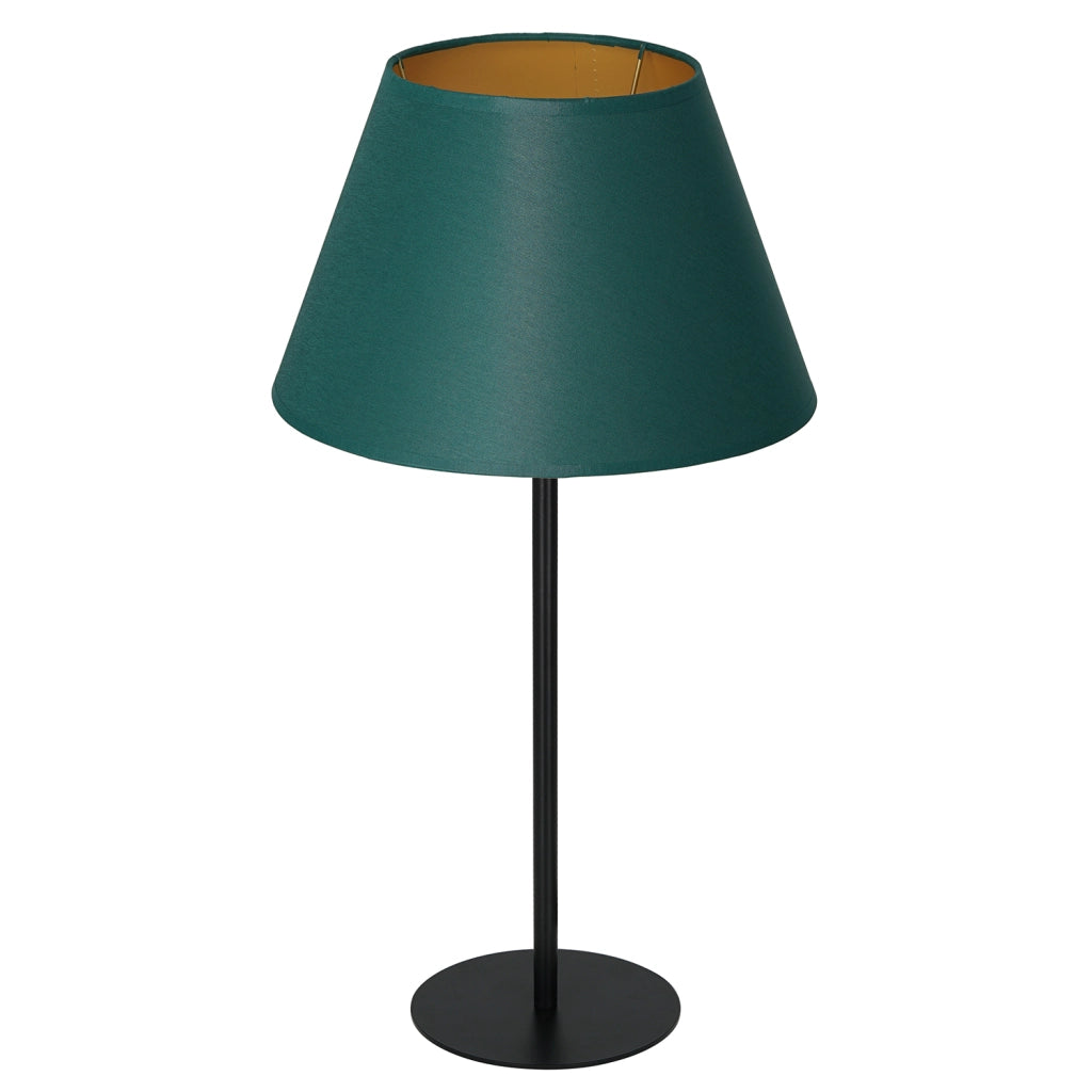 Lampada da tavolo Arden Luminex nera 56cm verde oro