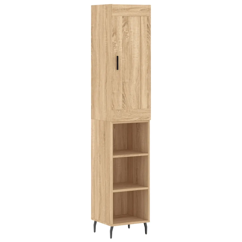 Credenza Rovere Sonoma 34,5x34x180 cm in Legno Multistrato 3200340