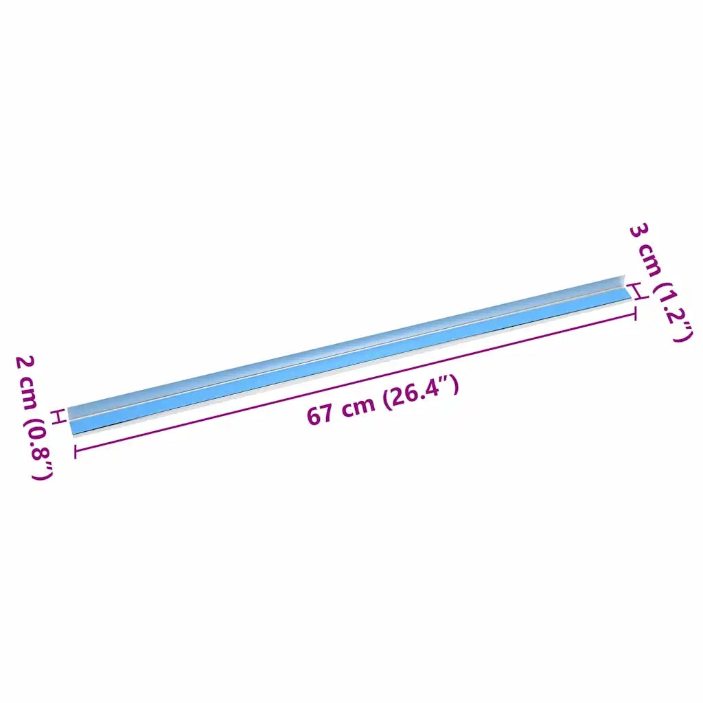 Paragradini 10 pz Argento 67 x 3 x 2 cm Alluminio CFW6793977