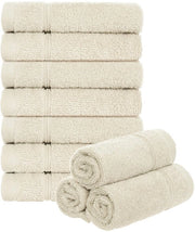 Set di asciugamani di microfibra in cotone 100% - 10 pezzi - 30 x 30 cm - Assorbenti - Asciugamani per bagno - Duraturi - Lavabili fino a 60 gradi