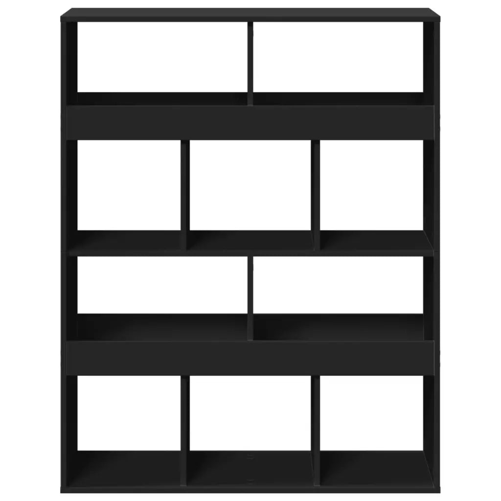 Libreria Nera 100x33x125,5 cm in Legno Multistrato 3309358