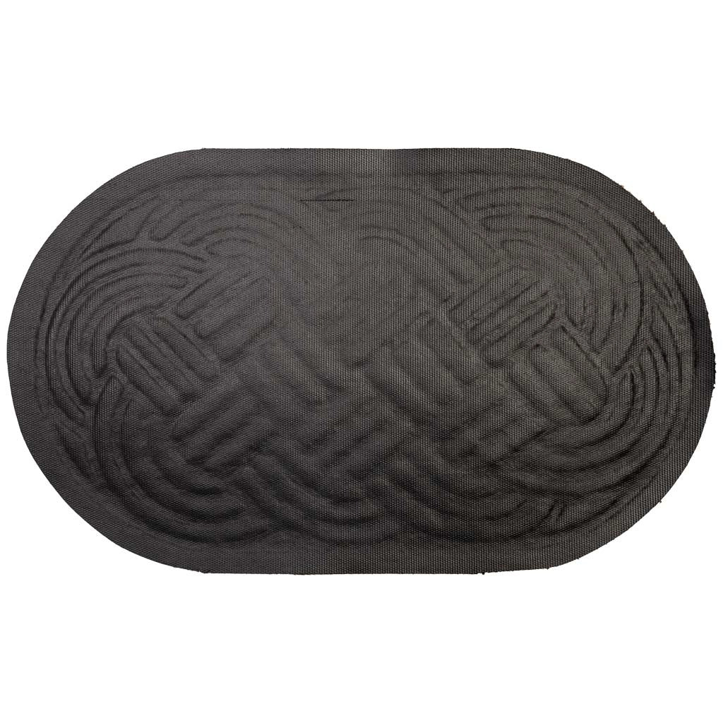 Zerbino in fibra pressata marrone 75x45