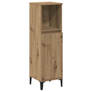 Armadietto da Bagno | Armadio da bagno Rovere Artigianale 30x30x100 cm Truciolato