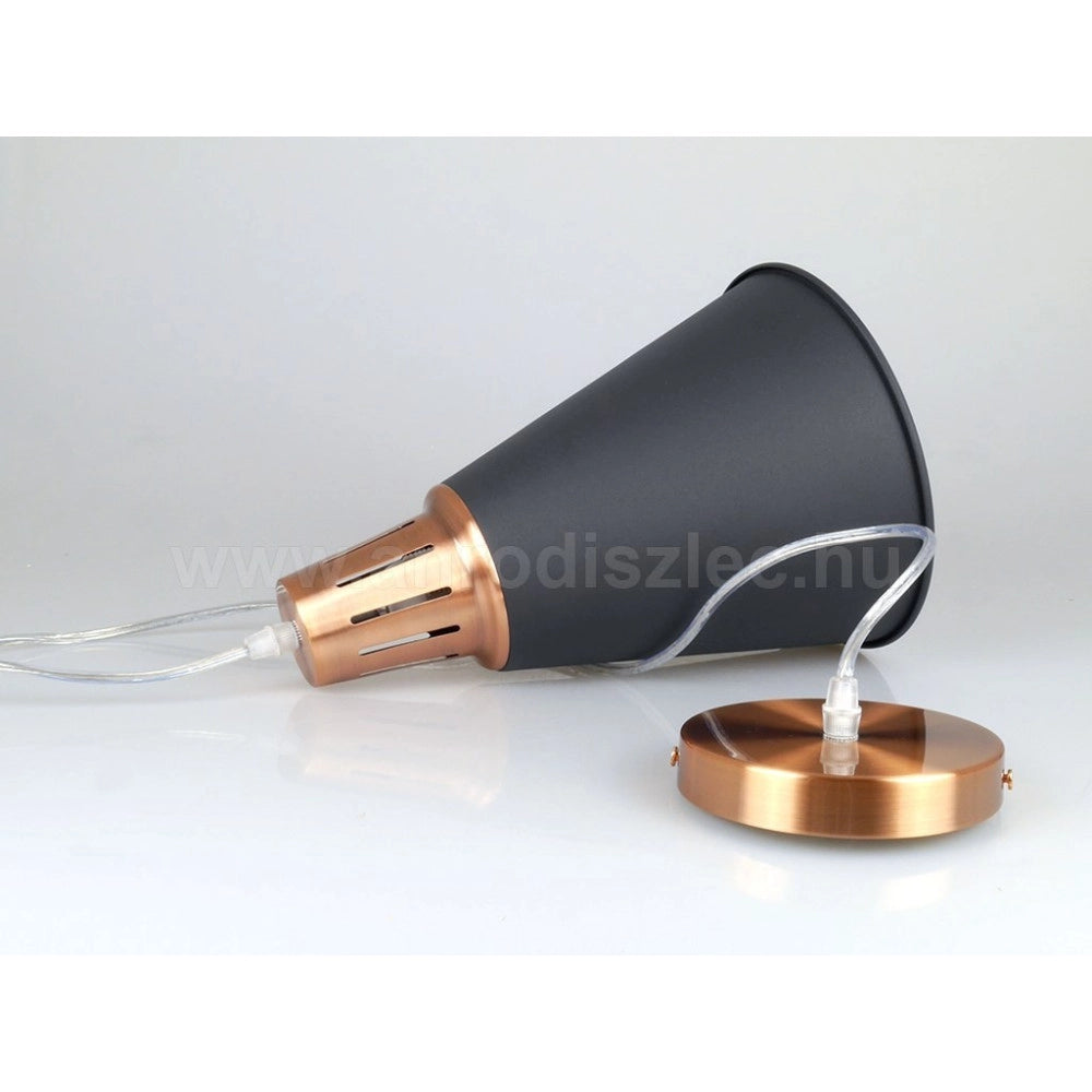 Trade Shop - Lampadario Pendente Lampada A Sospensione Colore Nero Sabbia Alluminio Vt-7520 -