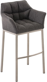Barhocker Damaso E Stoff mit 4-FuЯ Gestell