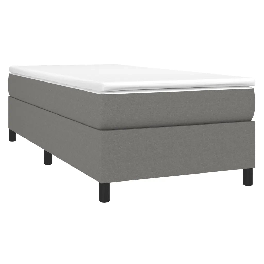 Giroletto a Molle con Materasso Grigio Scuro 100x200 cm Tessutocod mxl 99922